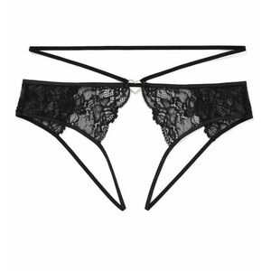 5/$25 Adore Me Panty Sz XL  Danielle Black
Strappy Lace Feminine Sexy Fairy